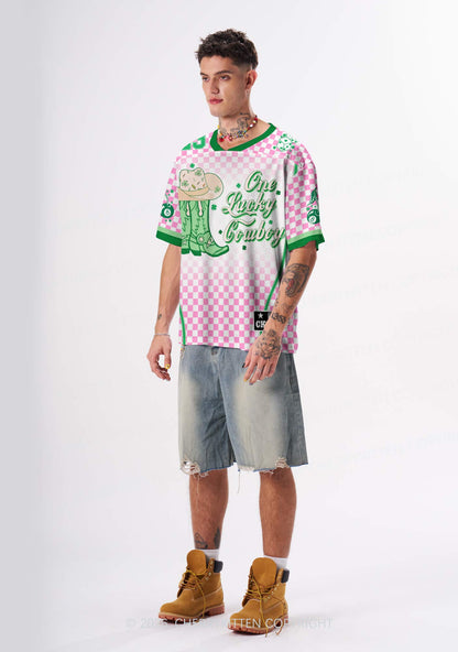 Custom One Lucky Cowboy St Patricks Y2K Sport Jersey Shirts Cherrykitten