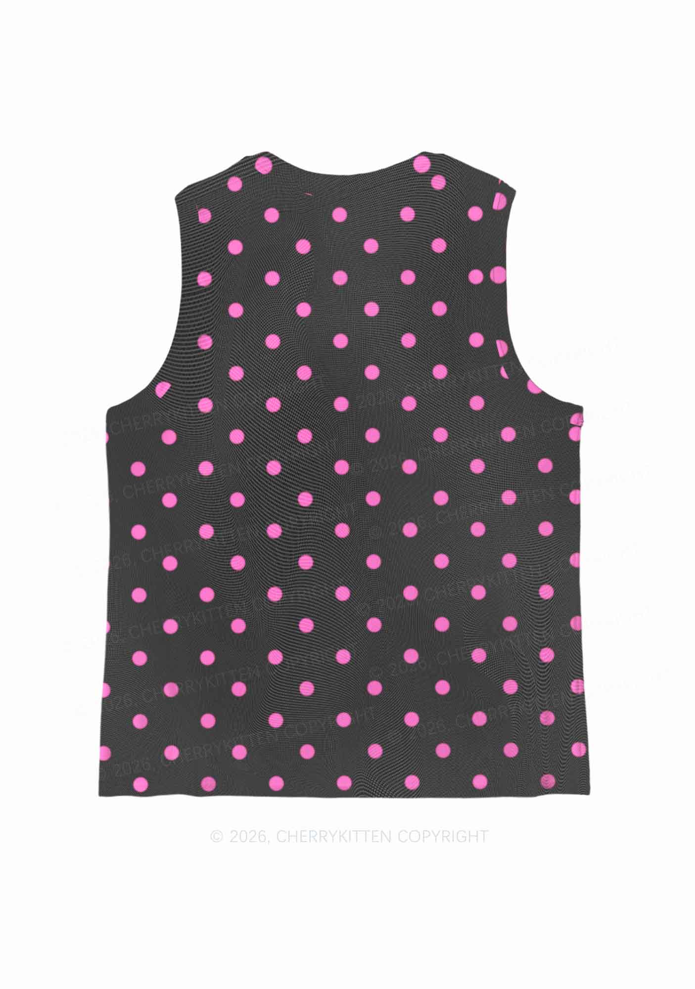 Pink Cxxt Horse Y2K Mesh Muscle Tank Cherrykitten