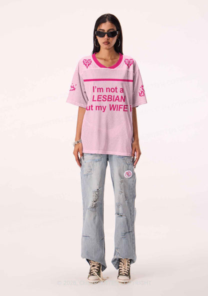 Im Not A Lesbian Pride Y2K Sport Jersey Shirts Cherrykitten