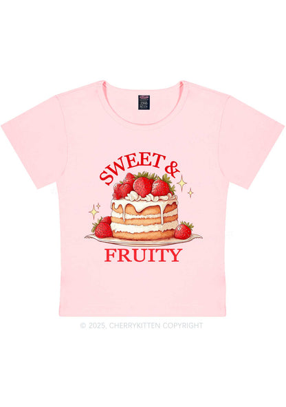 Sweet And Fruity Cake Y2K Baby Tee Cherrykitten
