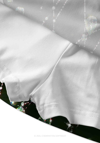 Dew Web Y2K Print Mini Skirt Cherrykitten