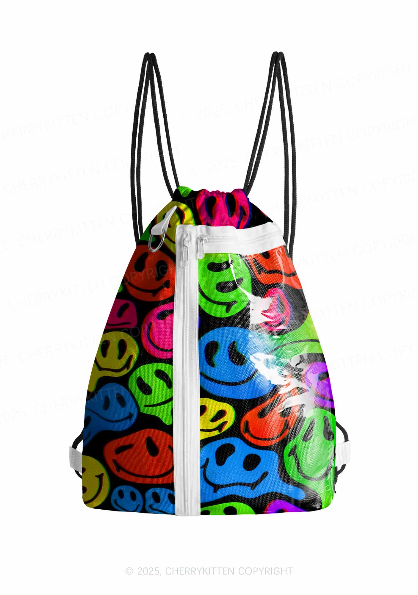 Melting Smile Y2K Drawstring Itabag Backpack Cherrykitten
