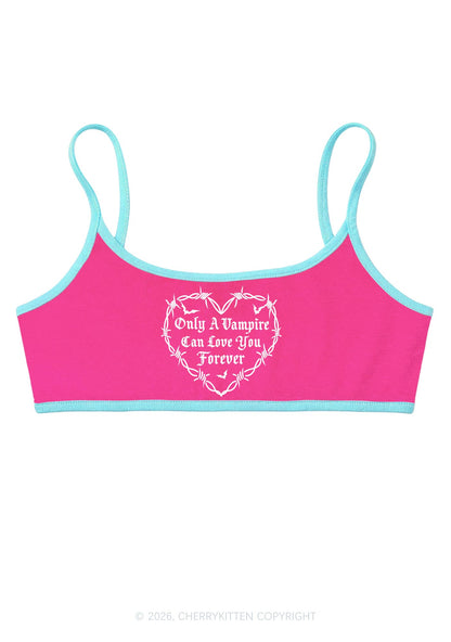Halloween Vampire Love You Forever Y2K Super Crop Cami Cherrykitten