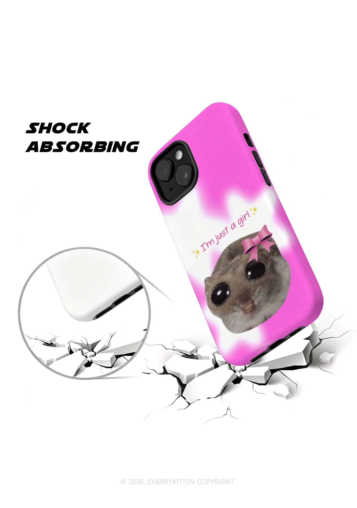 Im Just A Girl Y2K Phone Case Cherrykitten