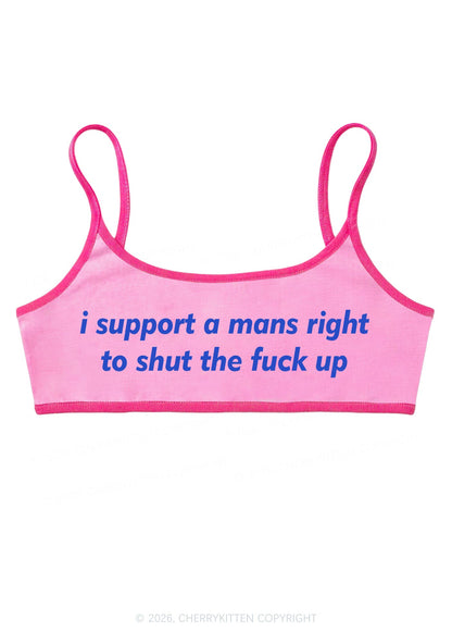 I Support A Mans Right Y2K Super Crop Cami Cherrykitten