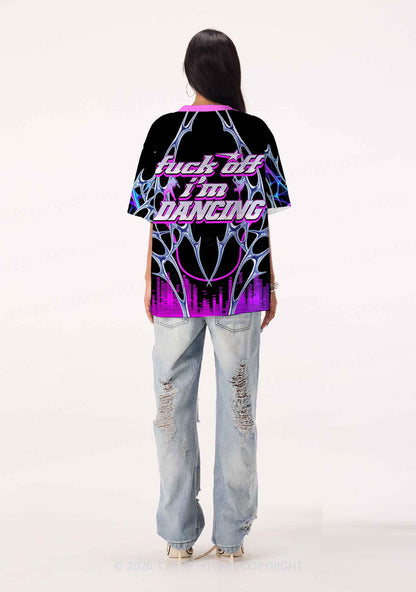 Fxxk Off Im Dancing Y2K Sport Jersey Shirts Cherrykitten