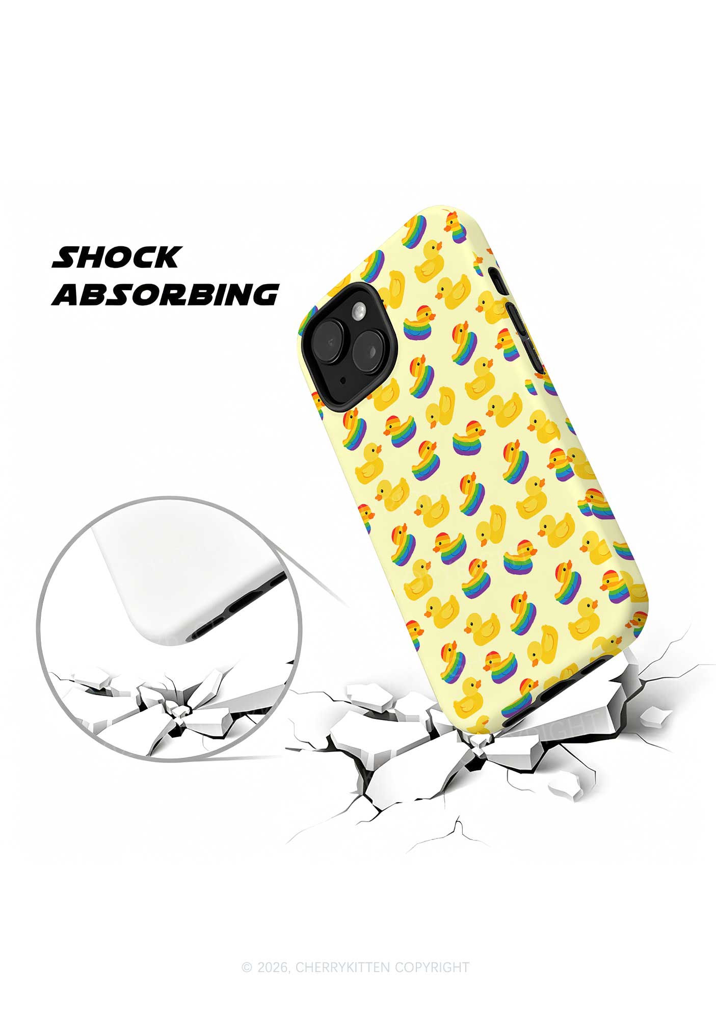 Rainbow Ducks Pride Y2K Phone Case Cherrykitten