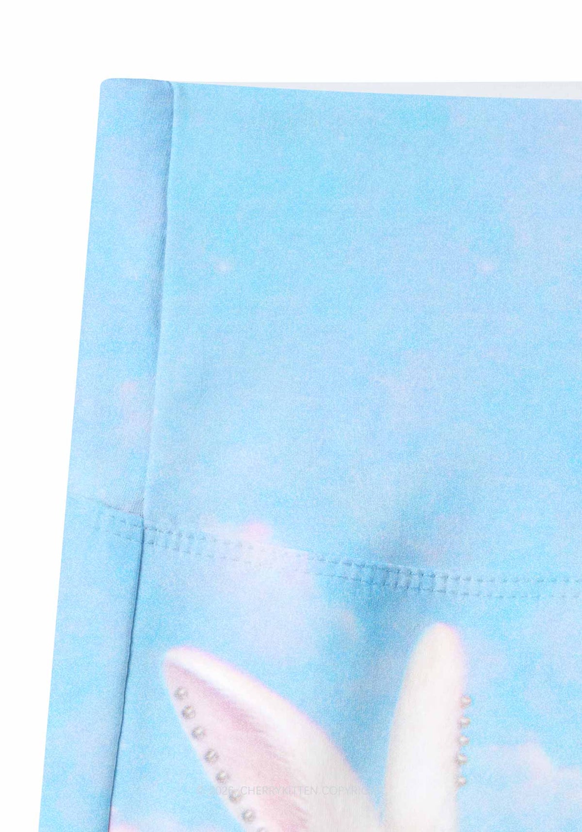 Smoking Punk Bunny Y2K Print Gym Shorts Cherrykitten