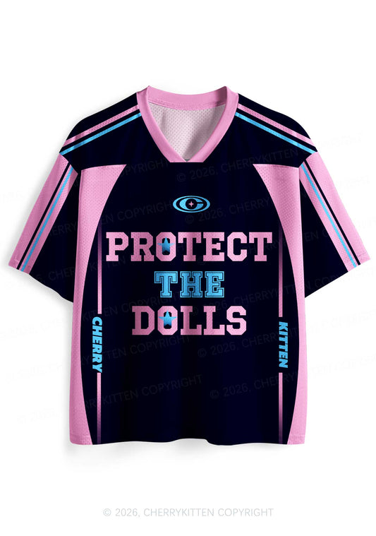 Black Protect The Dolls Pride Y2K Sport Jersey Shirts Cherrykitten