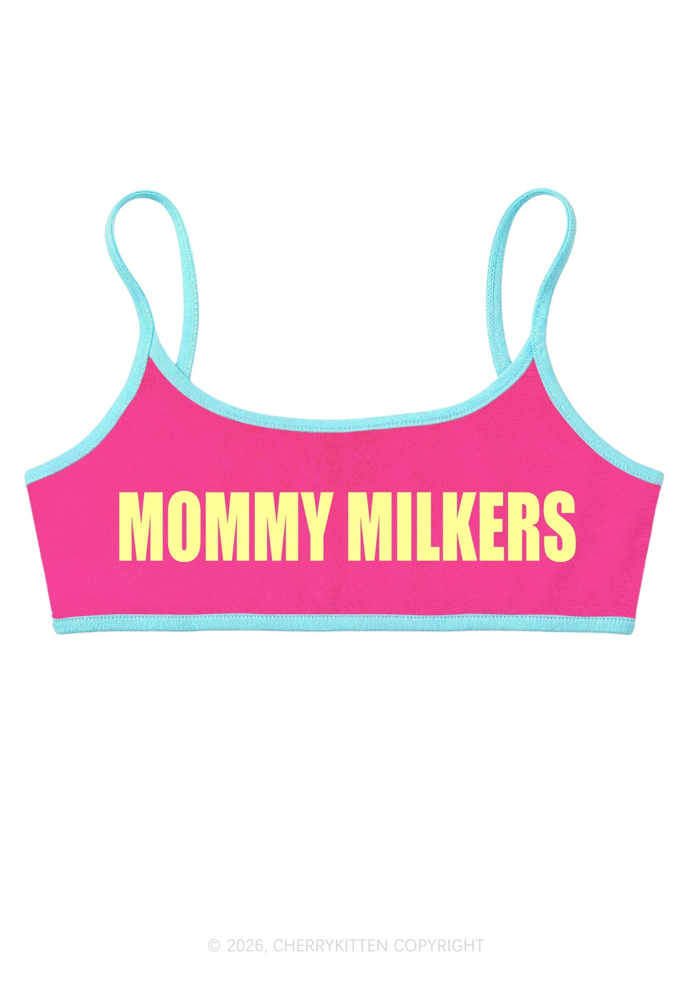 Mommy Milkers Y2K Super Crop Cami Cherrykitten