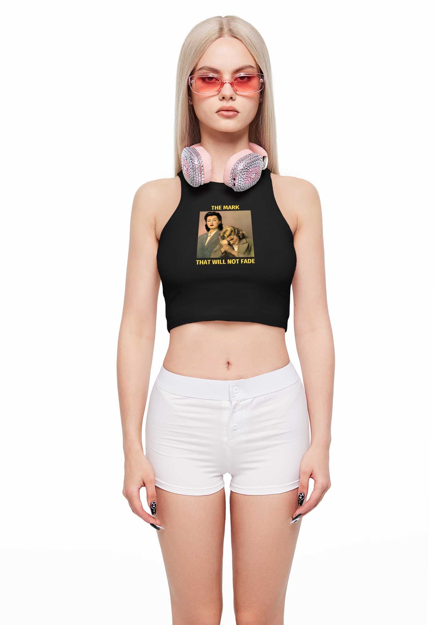 Mark Will Not Fade Pride Y2K Crop Tank Top Cherrykitten