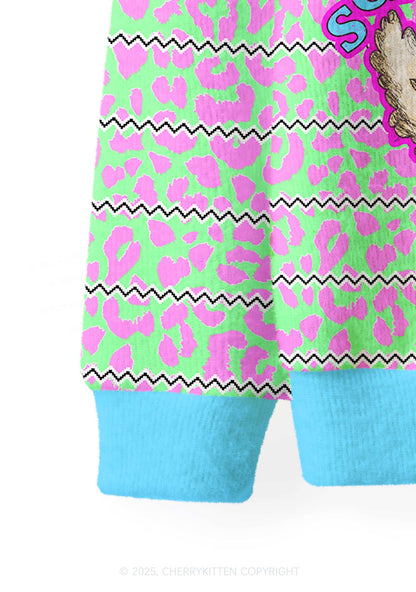 Serious Goose Y2K Christmas Cardigan Knit Sweatshirt Cherrykitten