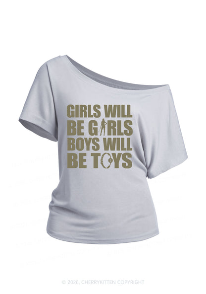 Girls Toys Y2K Off Shoulder Tee Cherrykitten
