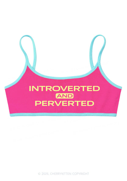 Introverted And Perverted Y2K Super Crop Cami Cherrykitten