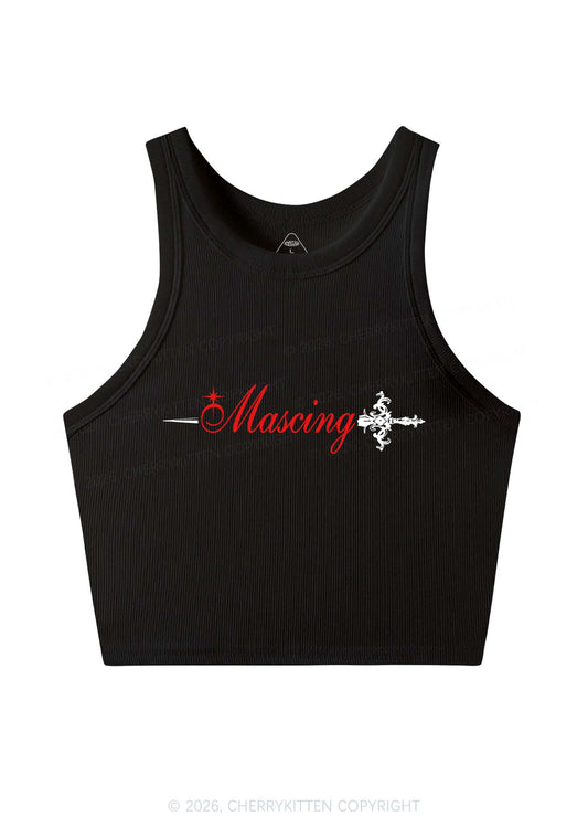 Mascing Sword Pride Y2K Crop Tank Top Cherrykitten