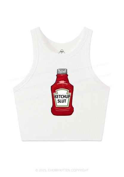 Ketchup Slxt Y2K Crop Tank Top Cherrykitten