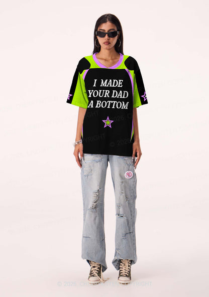 I Made Your Dad A Bottom Pride Y2K Sport Jersey Shirts Cherrykitten
