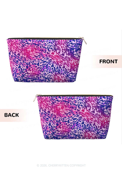 Bisexual Leopard Pride Y2K Makeup Bag Cherrykitten