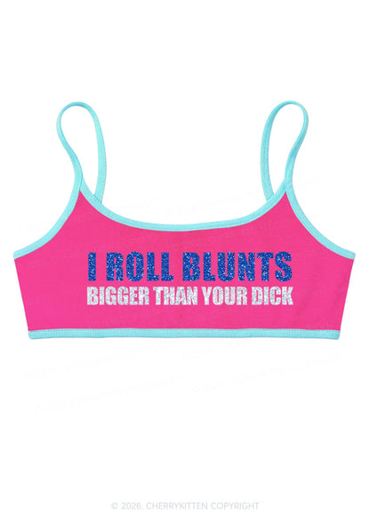 Glitter I Roll Blunts Y2K Super Crop Cami Cherrykitten