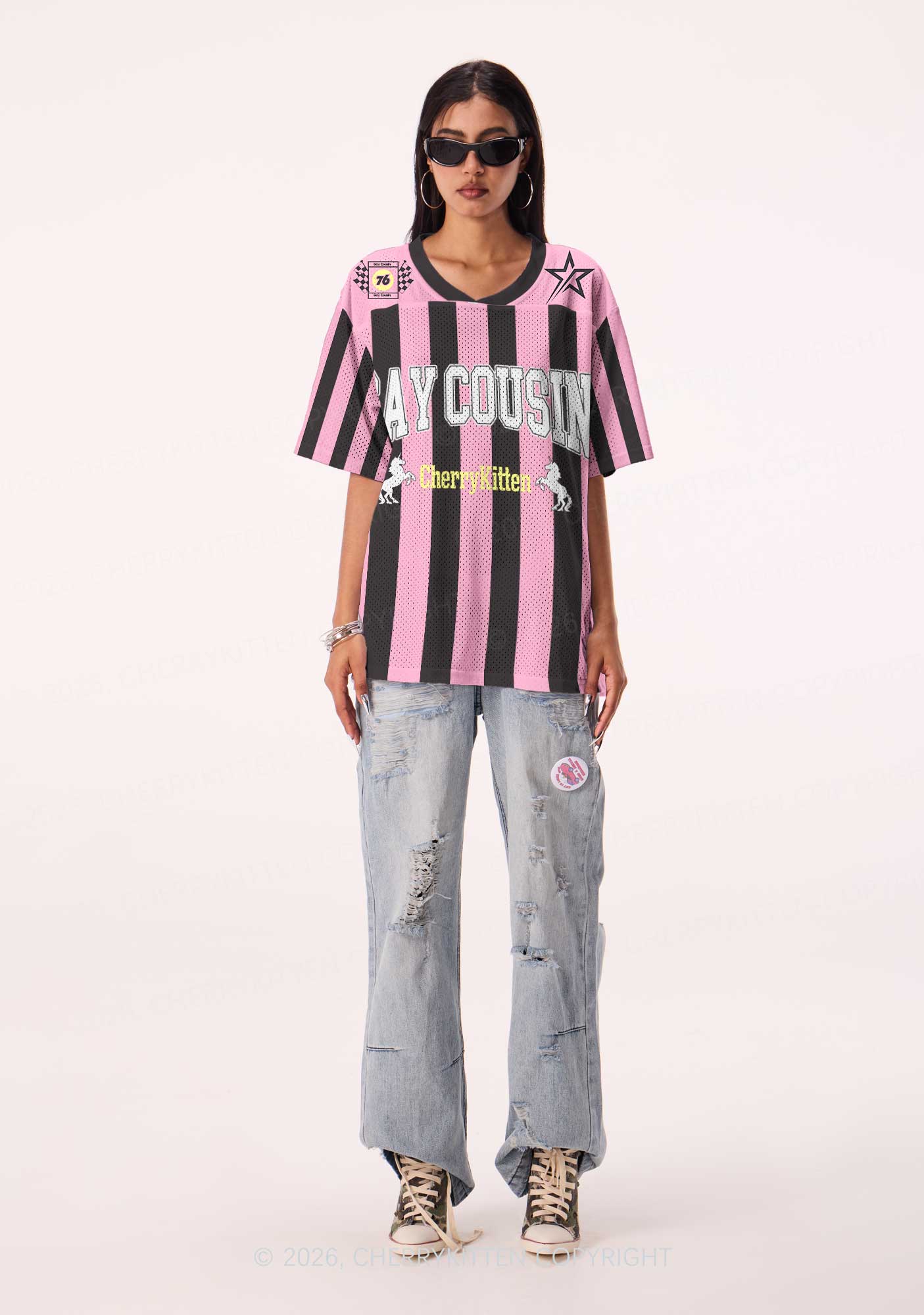 Gay Cousin Pride Y2K Sport Jersey Shirts Cherrykitten