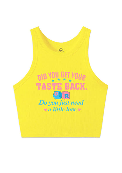 Get Your Taste Back Y2K Crop Tank Top Cherrykitten