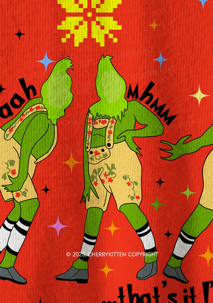 Im Not Going Y2K Christmas Knit Sweatshirt Cherrykitten