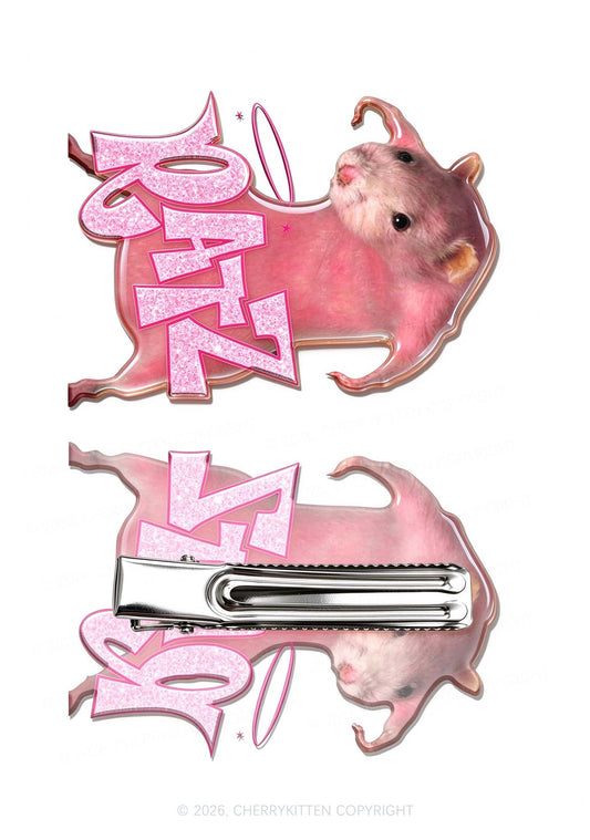 Pink Ratz Y2K Acrylic Duckbill Hair Clips Cherrykitten