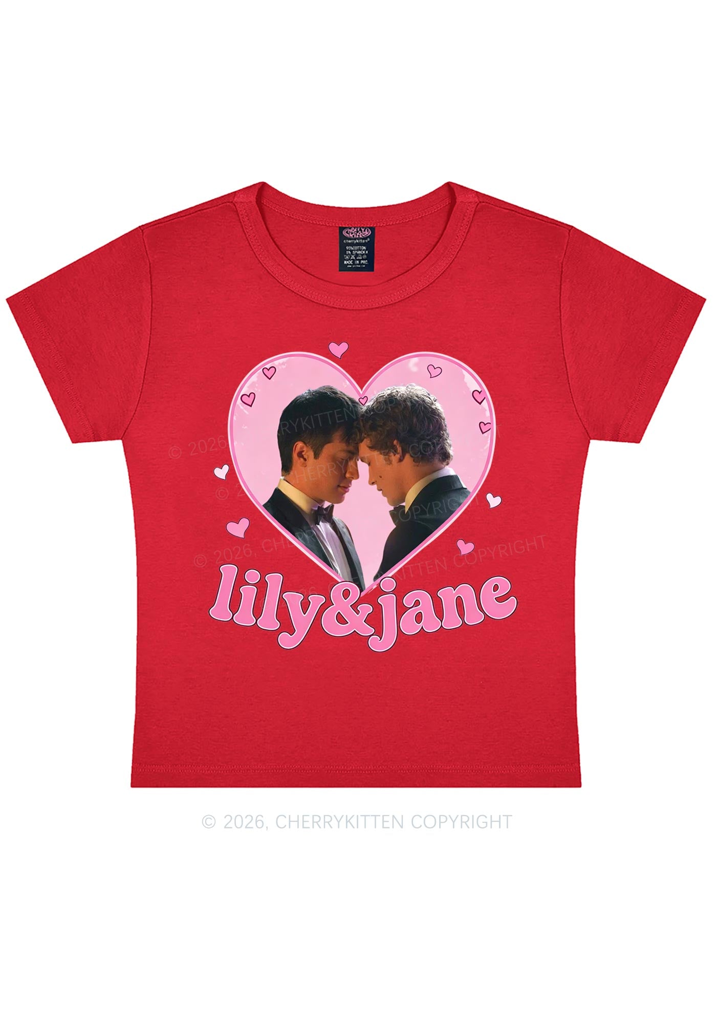 Lily And Jane HR Y2K Baby Tee Cherrykitten