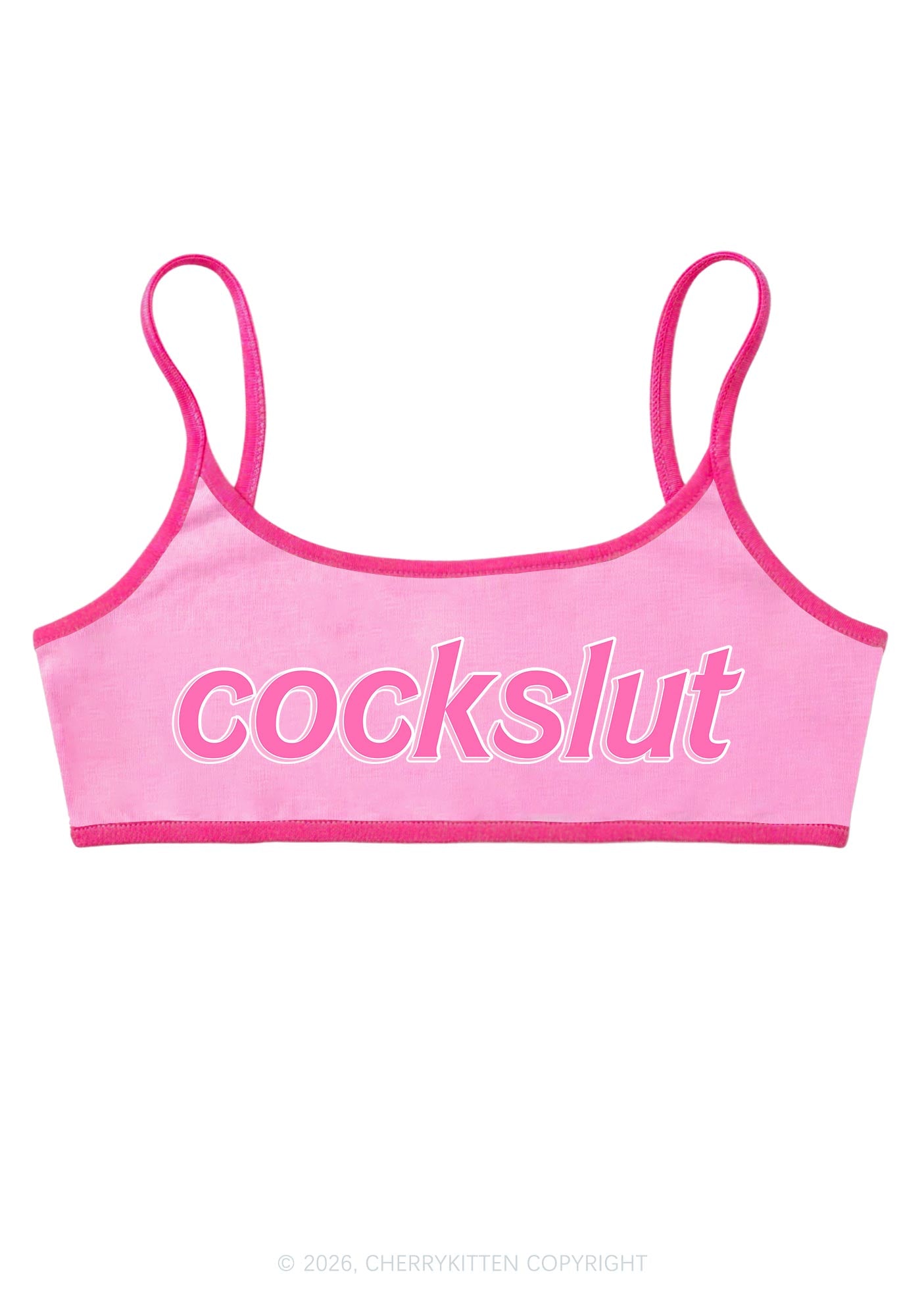 Cockslxt Y2K Super Crop Cami Cherrykitten