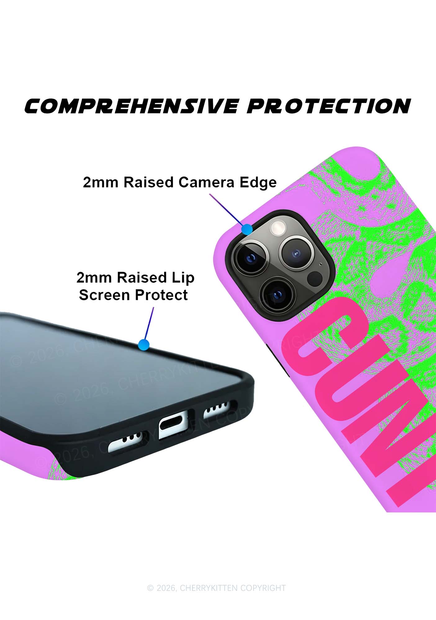 Snake Pink Cxxt Y2K Phone Case Cherrykitten