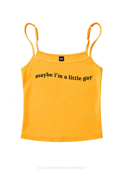 Maybe Im A Little Gay Pride Y2K Spaghetti Strap Cami Cherrykitten
