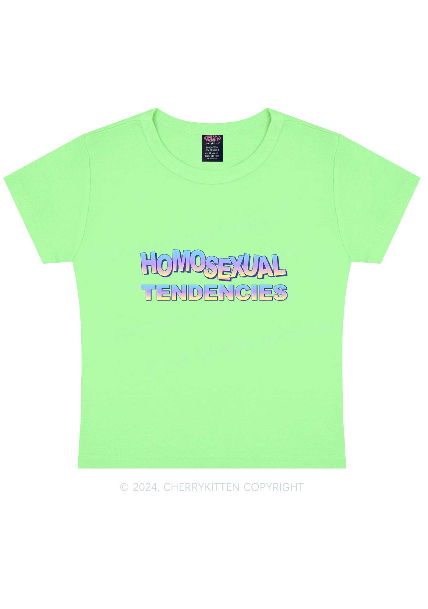 Homosexual Tendencies Y2K Baby Tee Cherrykitten