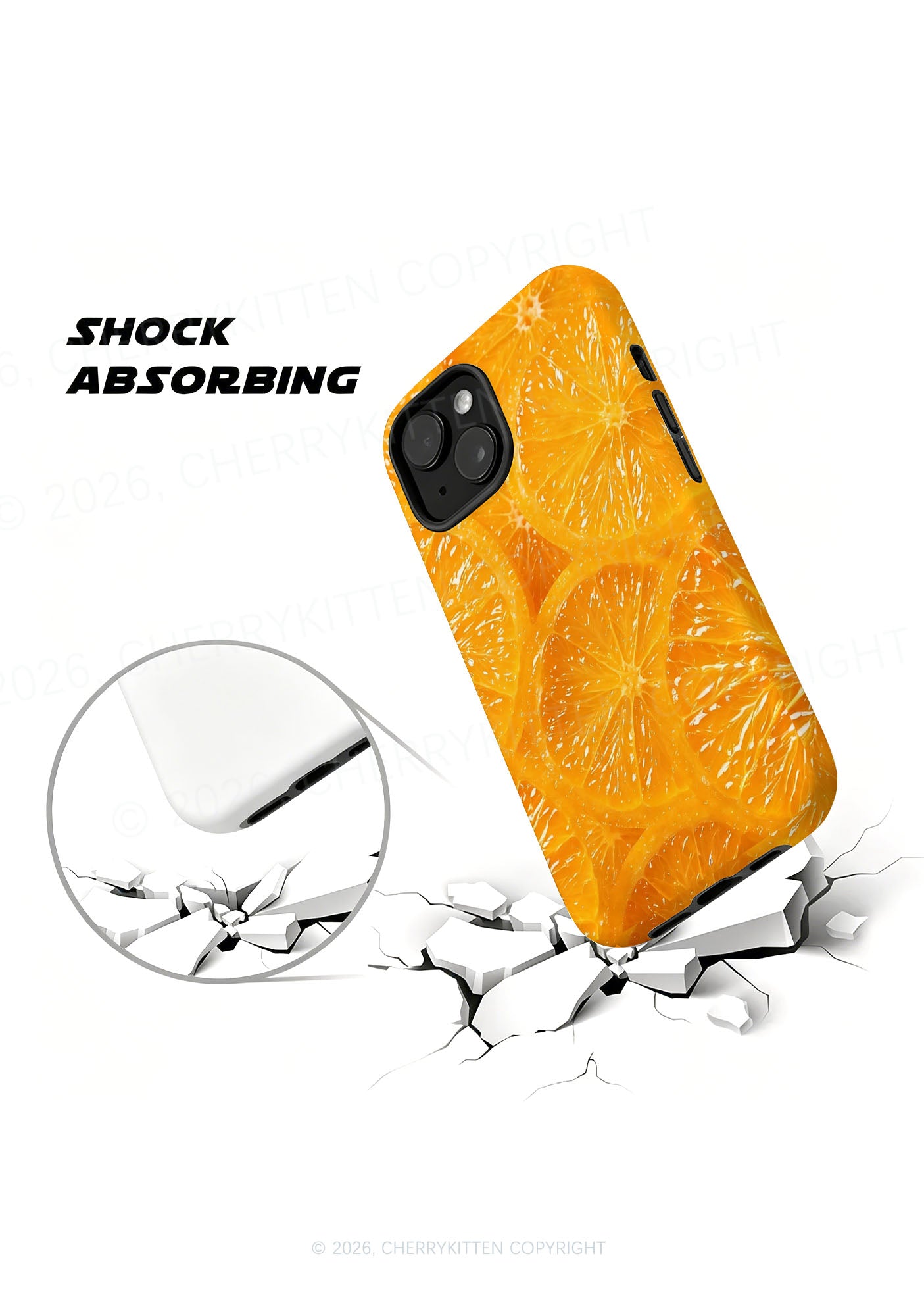 Orange Slice Y2K Phone Case Cherrykitten