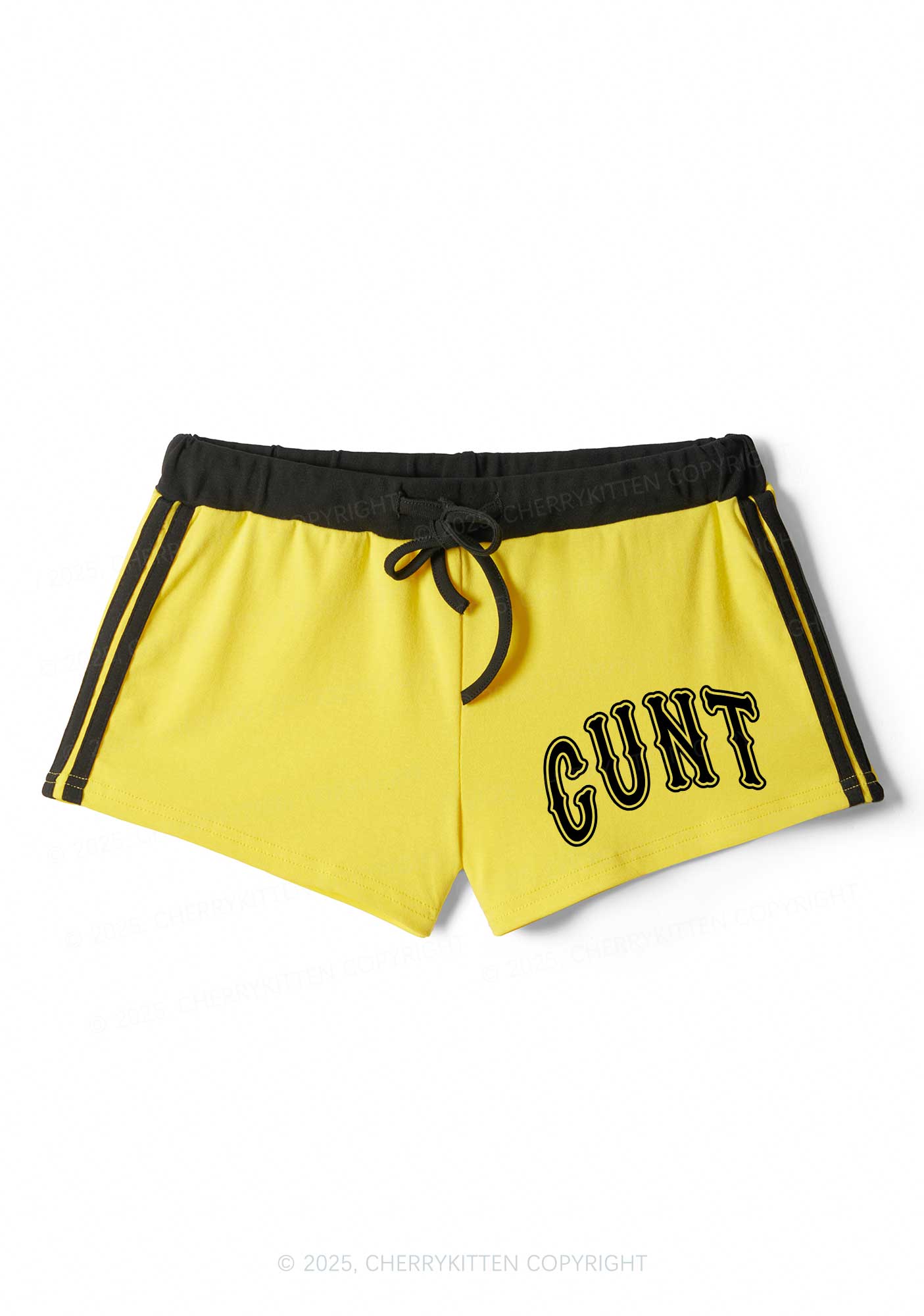 Cxxt Y2K Drawstring Mini Shorts Cherrykitten