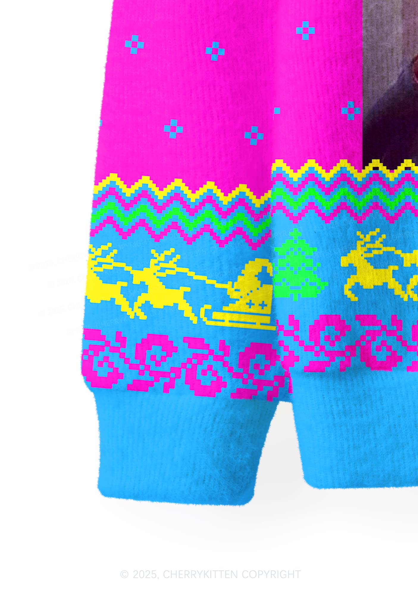 Ya Filthy Animal Y2K Christmas Cardigan Knit Sweatshirt Cherrykitten