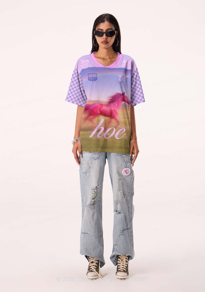 Red Horse Hoe Y2K Sport Jersey Shirts Cherrykitten