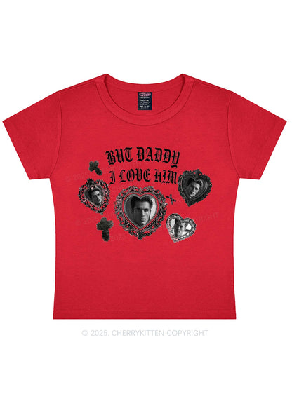 Gothic But Daddy I Love Him Y2K Baby Tee Cherrykitten