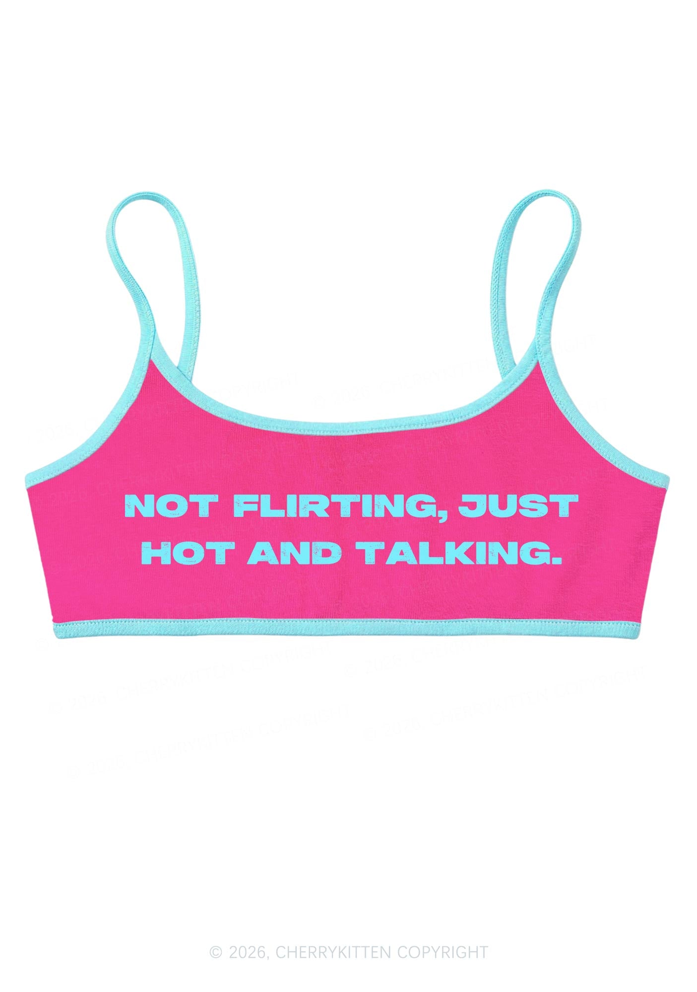 Just Hot And Talking Y2K Super Crop Cami Cherrykitten