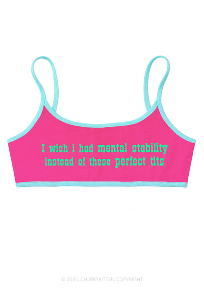Mental Stability Instead Perfect Txts Y2K Super Crop Cami Cherrykitten