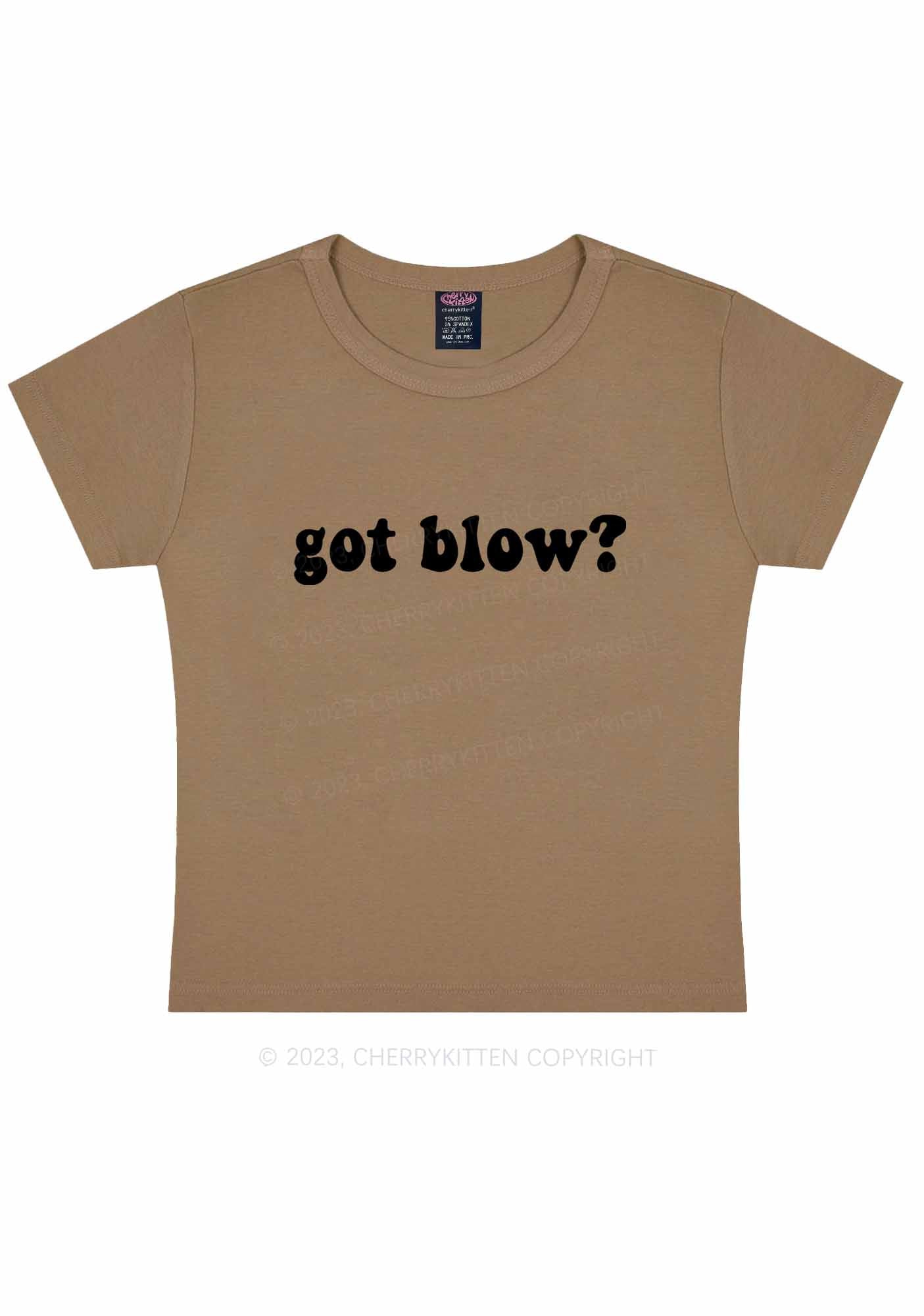 Got Blow Y2K Baby Tee Cherrykitten