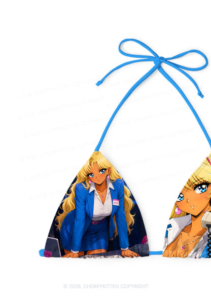 Anime Girl Y2K Print Bikini Set Cherrykitten