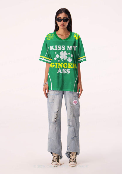 Custom Kiss My Ginger Axx St Patricks Y2K Sport Jersey Shirts Cherrykitten