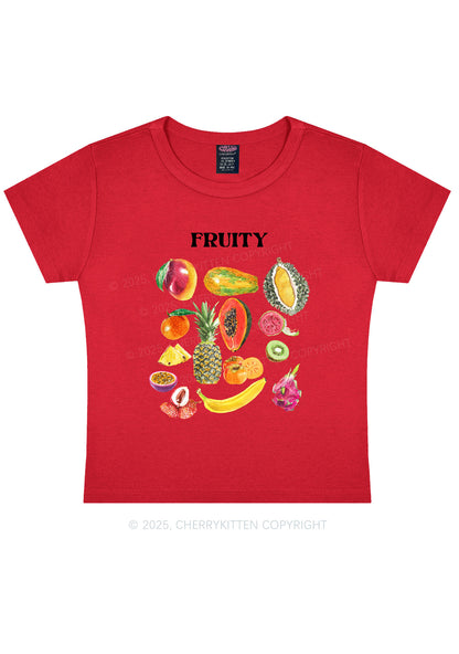Fruity Y2K Baby Tee Cherrykitten