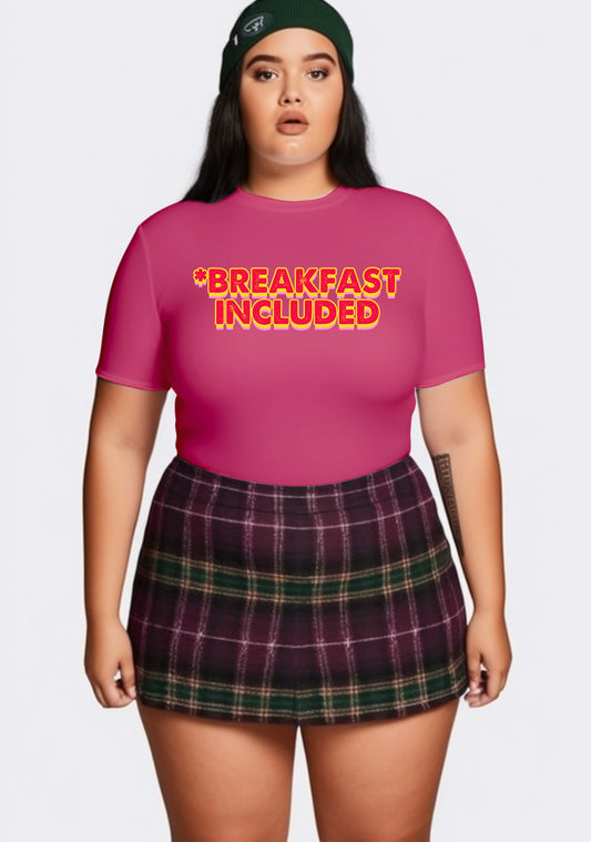 Curvy Breakfast Included Baby Tee