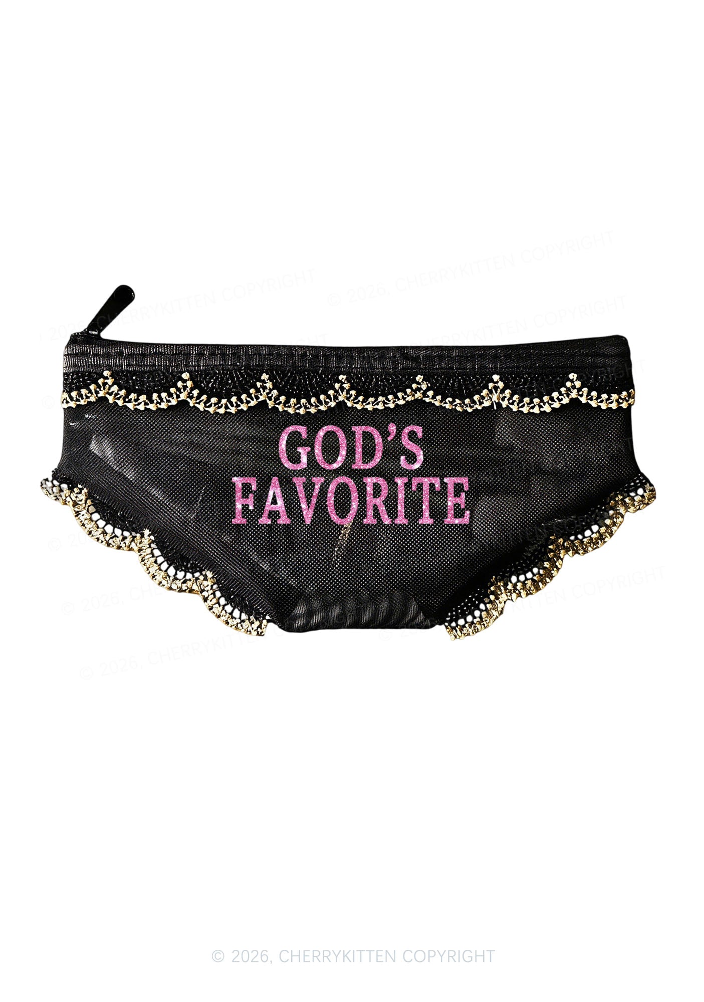Glitter Gods Favorite Y2K Briefs Shape Cosmetic Pouch Cherrykitten