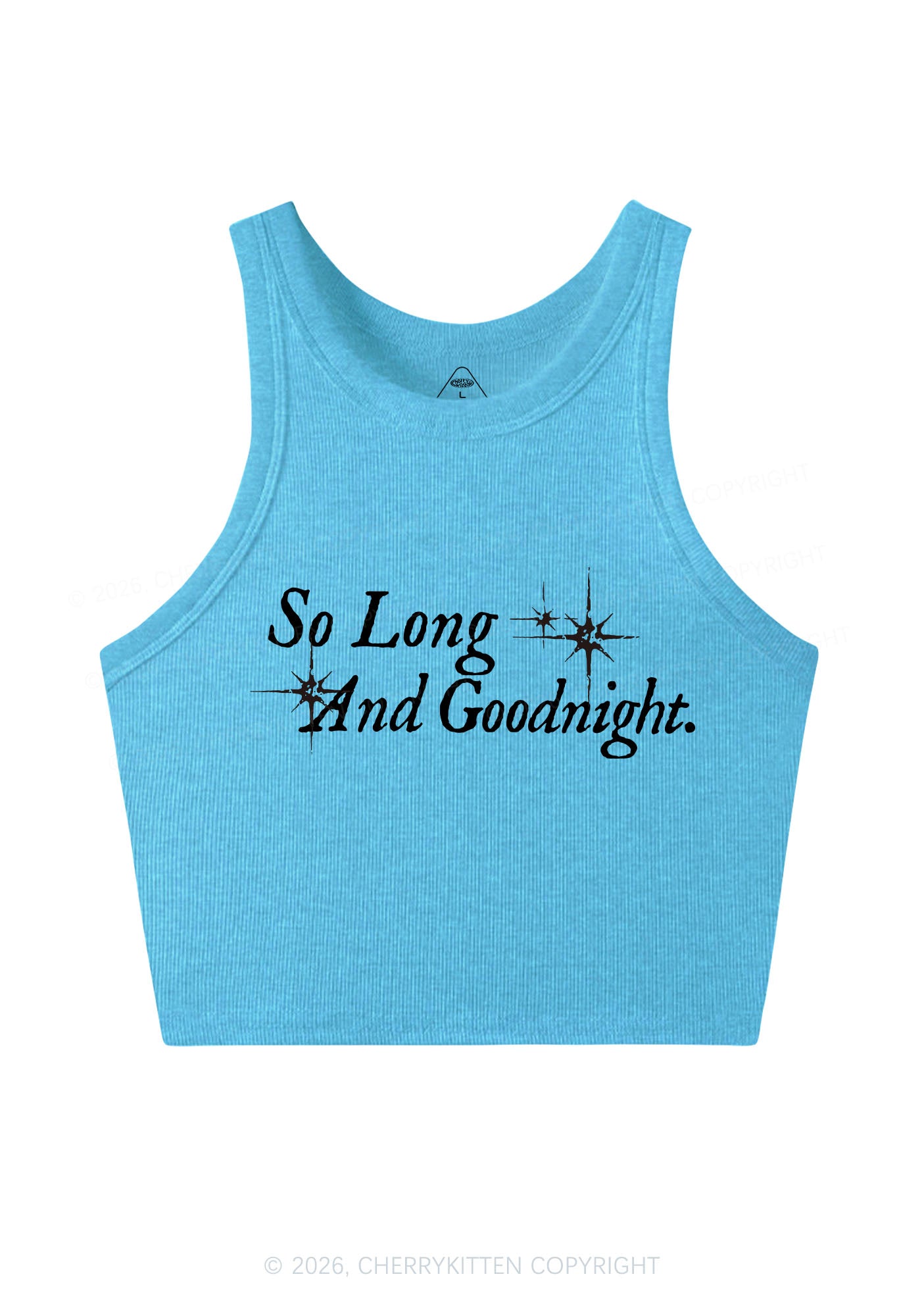 So Long And Goodnight Y2K Crop Tank Top Cherrykitten
