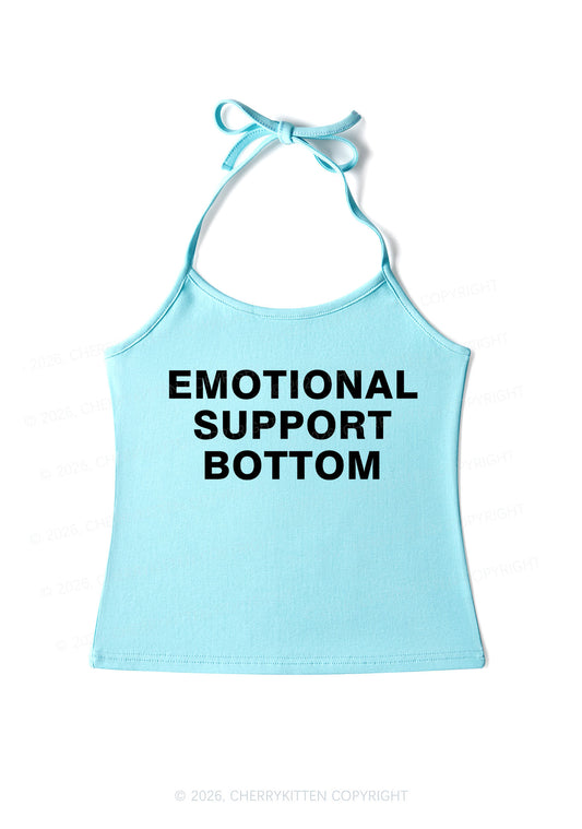 Emotional Support Bottom Pride Y2K Halter Neck Cami Cherrykitten