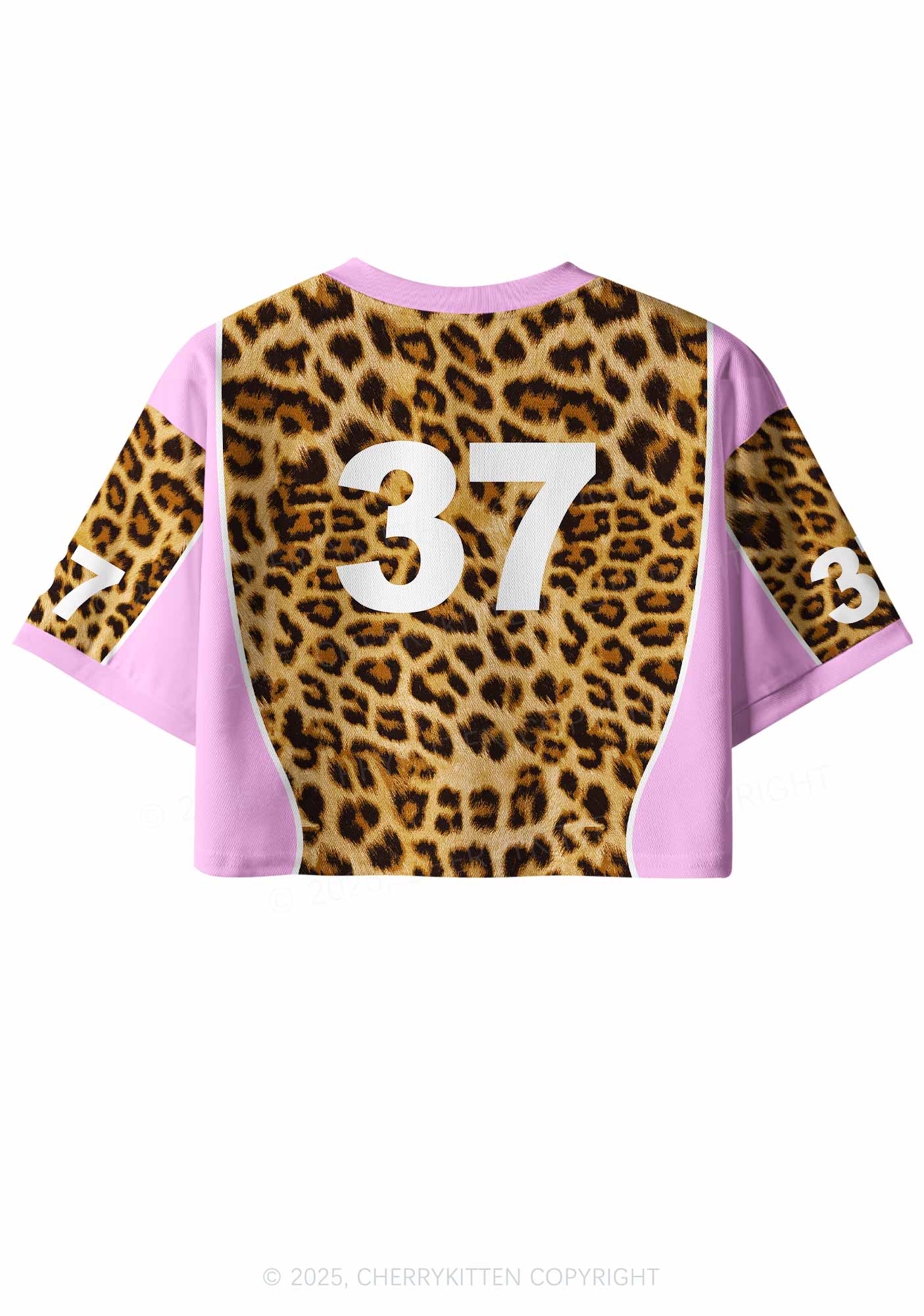Custom Leopard Smoke Blunt Y2K Crop Sport Jersey Shirts Cherrykitten