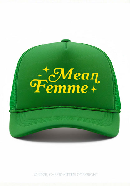 Mean Femme Pride Y2K Trucker Hat Cherrykitten