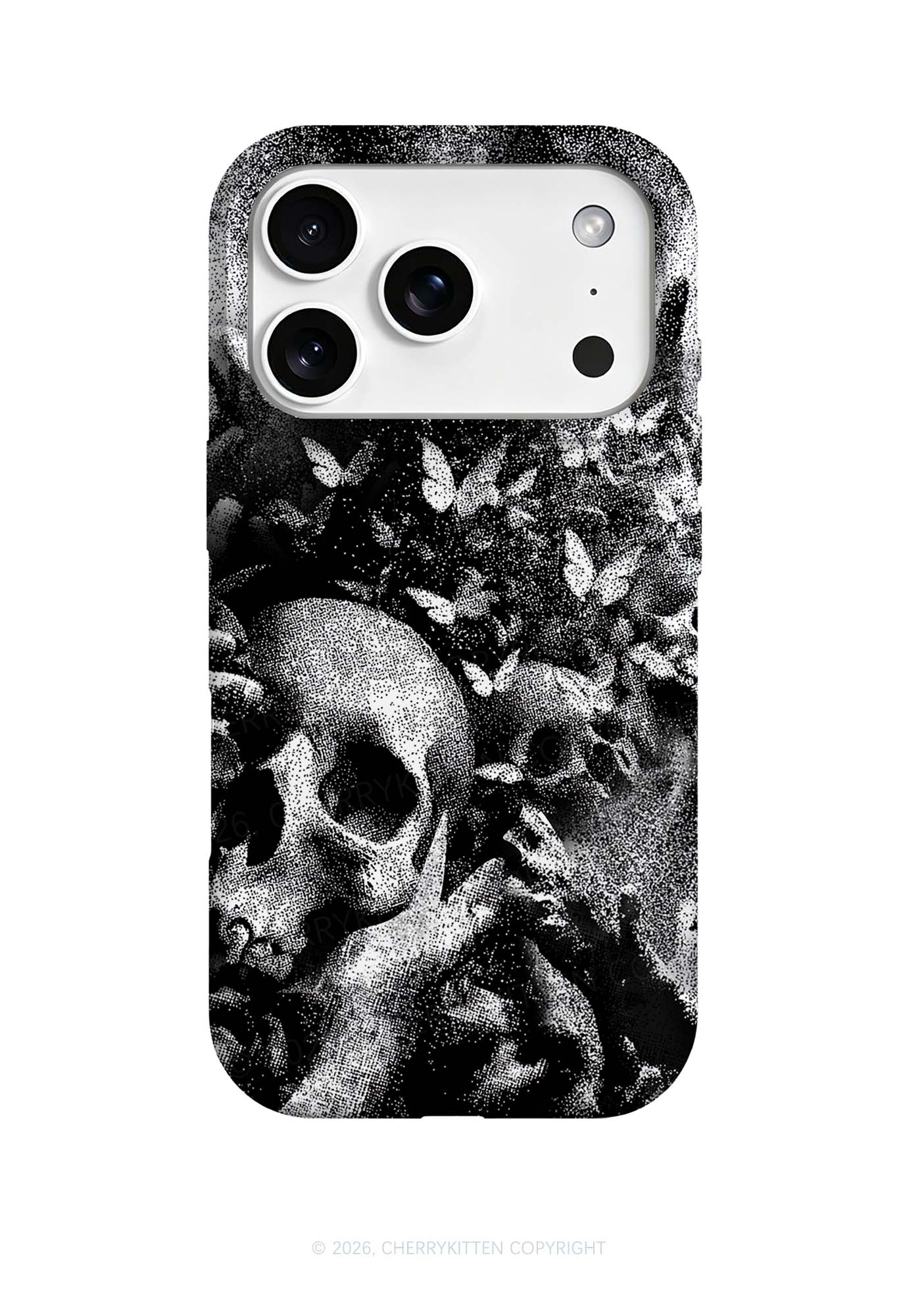 Halloween Gothic Skull Y2K Phone Case Cherrykitten